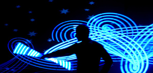 Lightpainting-Show beim Deutschen Umweltpreis 2016